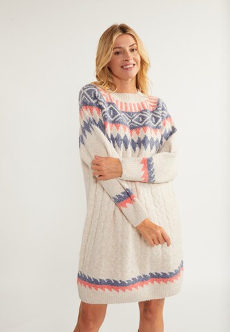 usha BLUE LABEL Knit dress in Beige: front