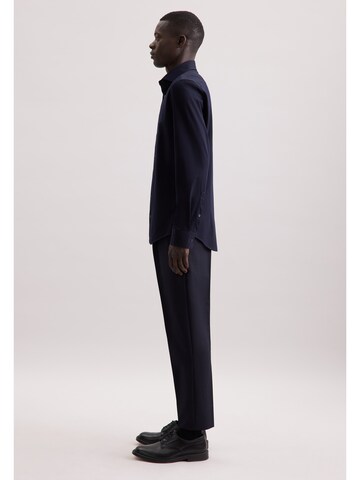 SEIDENSTICKER Slim Fit Businesshemd 'Schwarze Rose' in Blau