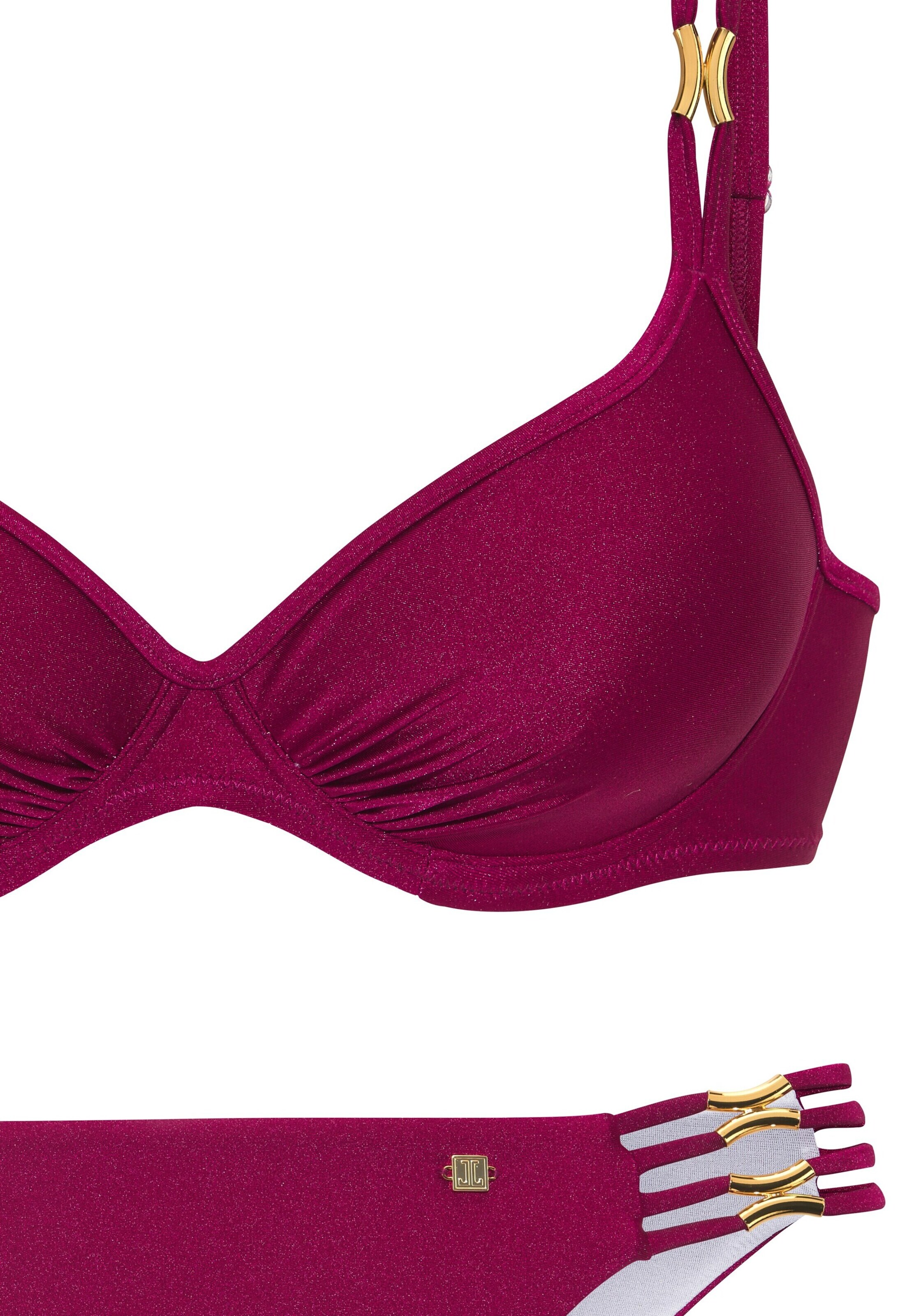 JETTE Bralette Bikini in Purple