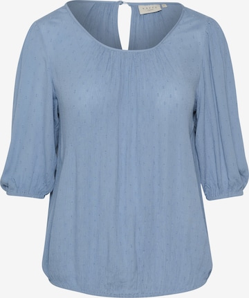 KAFFE CURVE Blouse 'Wilina' in Blauw: voorkant