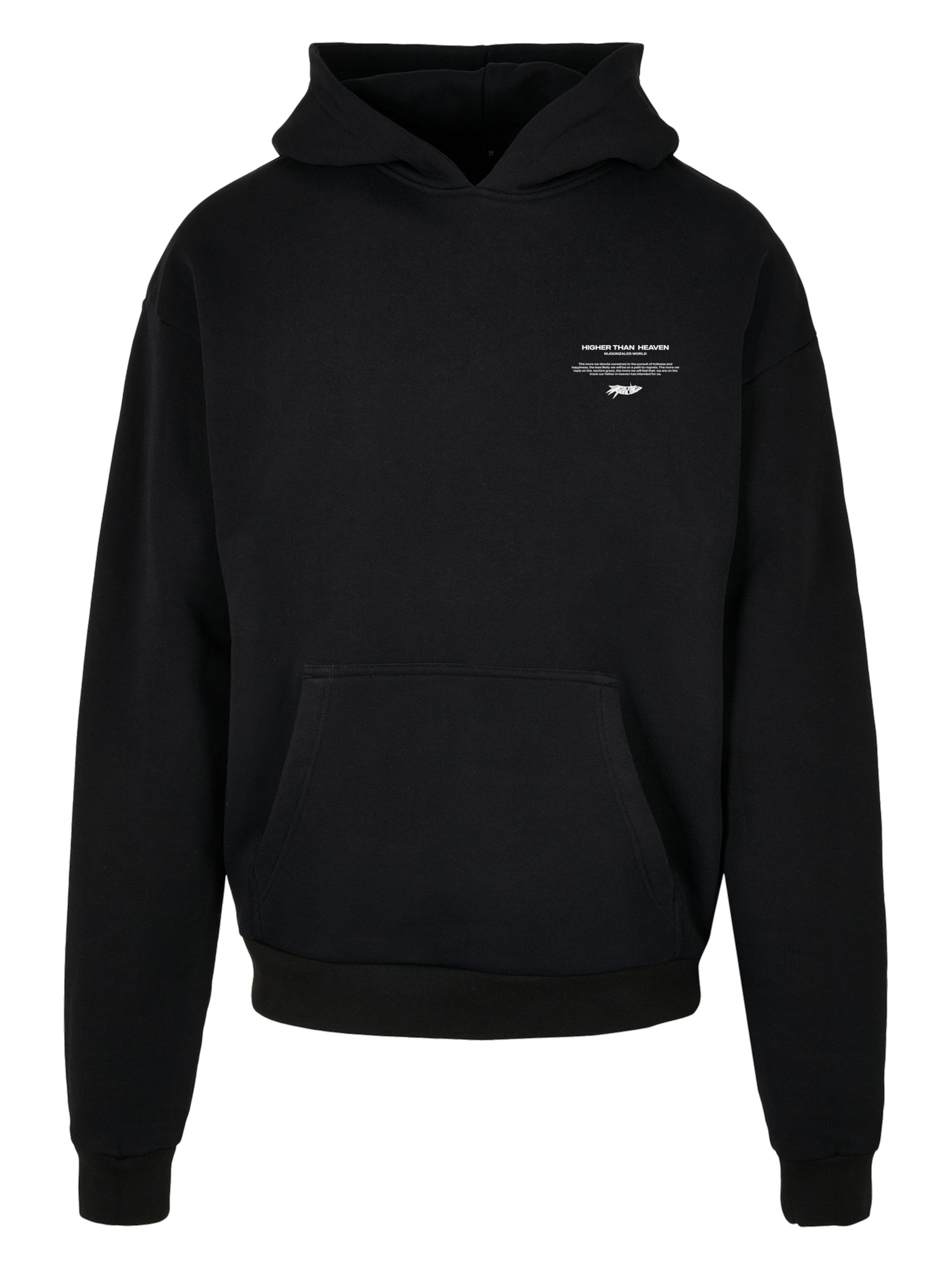 MJ Gonzales Суичър 'Higher Than Heaven V.2' в черно: отпред