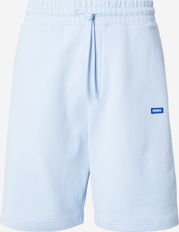 Loosefit Pantalon 'Nasensio' HUGO en bleu : devant