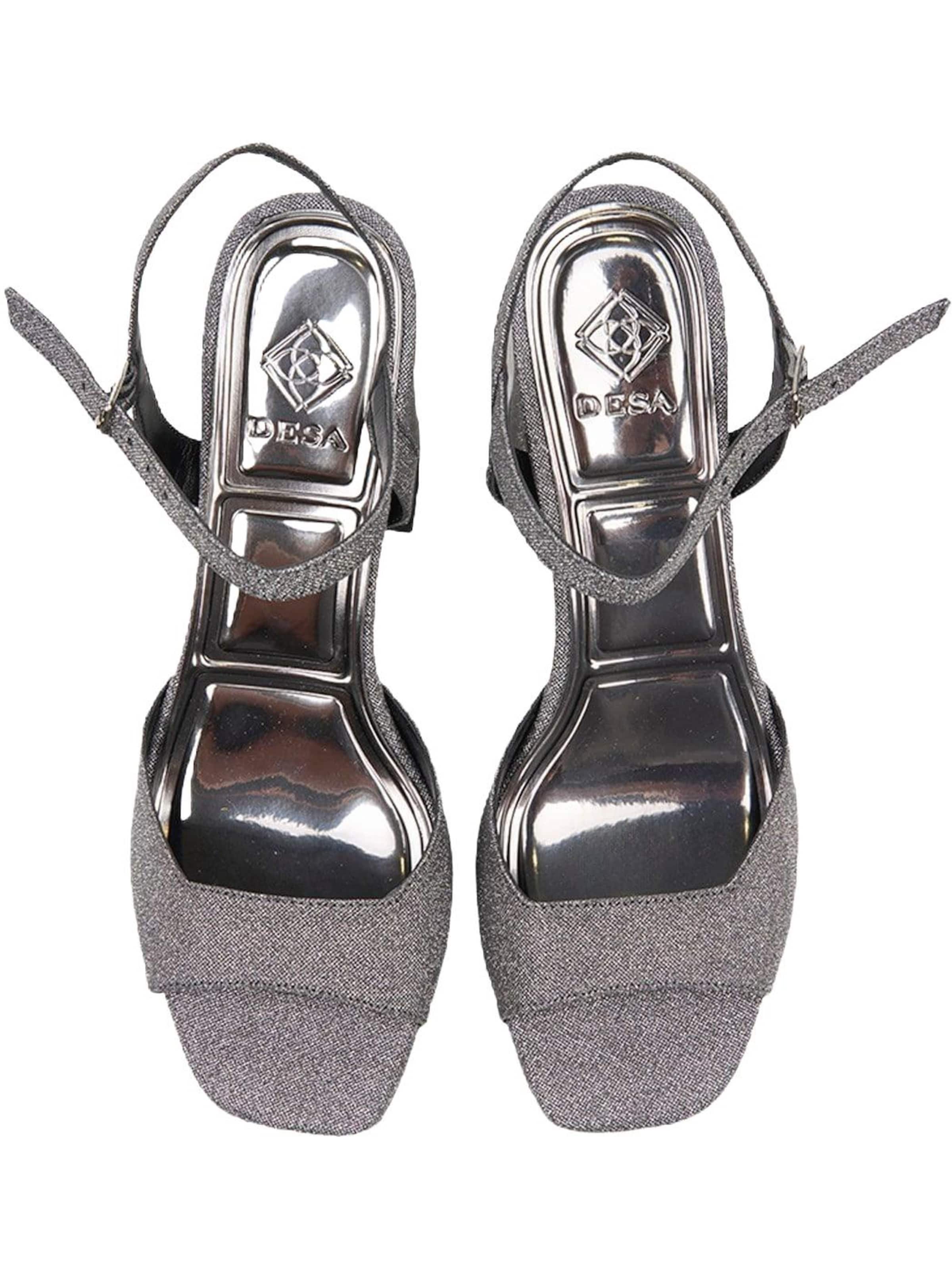 Desa Sandalen met riem 'Pumps' in Grijs