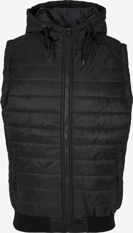 Gilet DEF en noir : devant