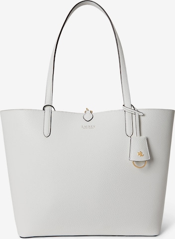 Lauren Ralph Lauren Nakupovalna torba | bela barva: sprednja stran