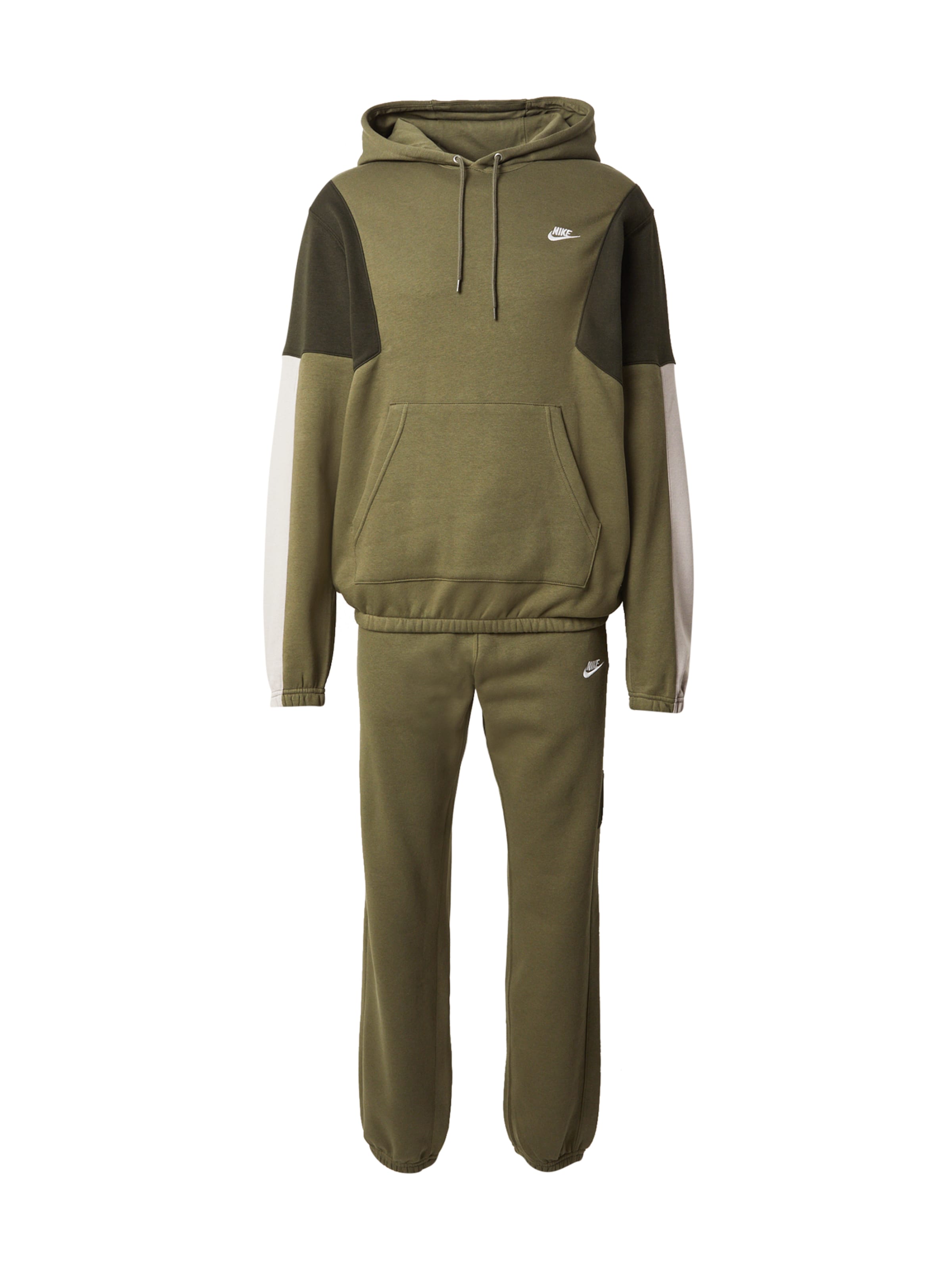 Nike Sportswear Φόρμα τρεξίματος 'CLUB FLEECE' σε πράσινο: μπροστά