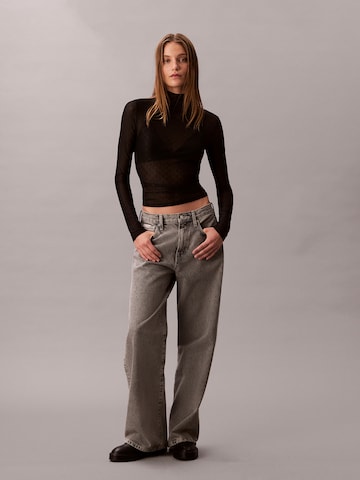 Calvin Klein Jeans Wide Leg Jeans in Grau: Vorderseite