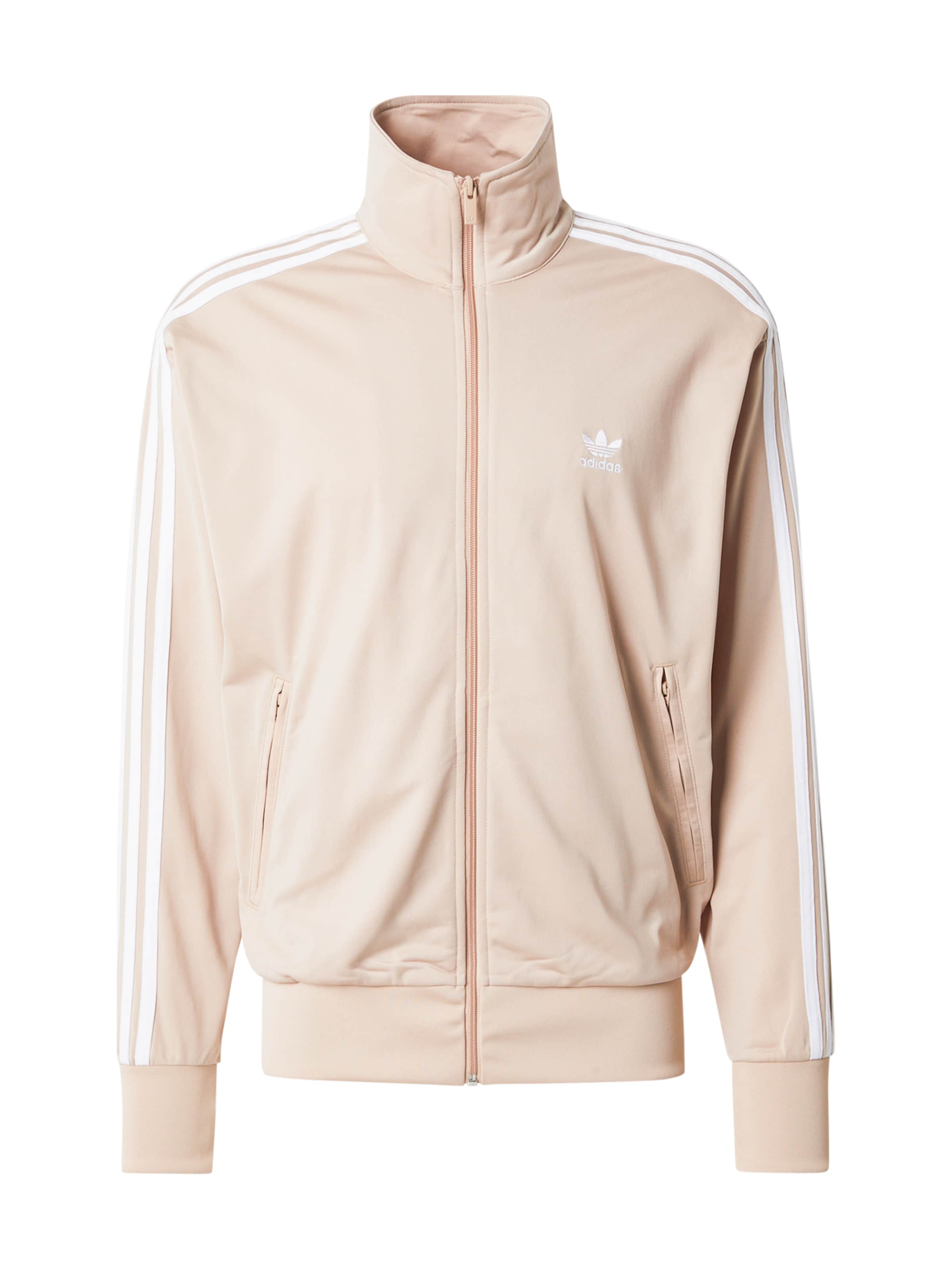 ADIDAS ORIGINALS Ζακέτα φούτερ 'Adicolor Classics Firebird' σε μπεζ: μπροστά