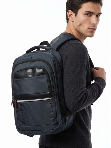 Zaino 'Zaino Coveri Collection poliestere resistente con zip' di Coveri Collection in blu