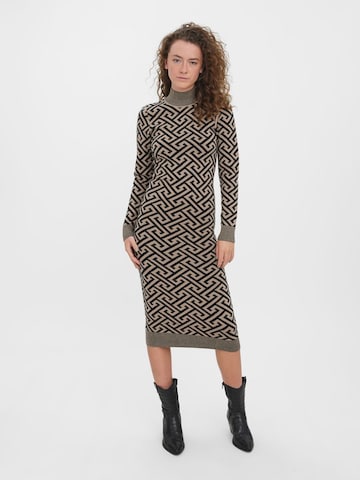 VERO MODA Knitted dress 'Aria' in Black: front