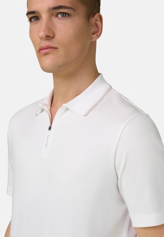 T-Shirt 'Pima Interlock' Boggi Milano en blanc