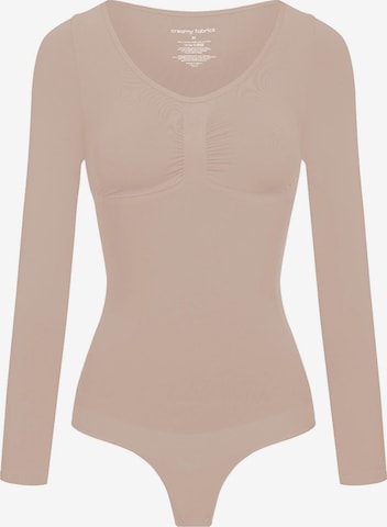 Body modelant 'Bodysuit Sculpting Shapewear Longsleeve mit String' cfab (formerly creamy fabrics) en beige : devant