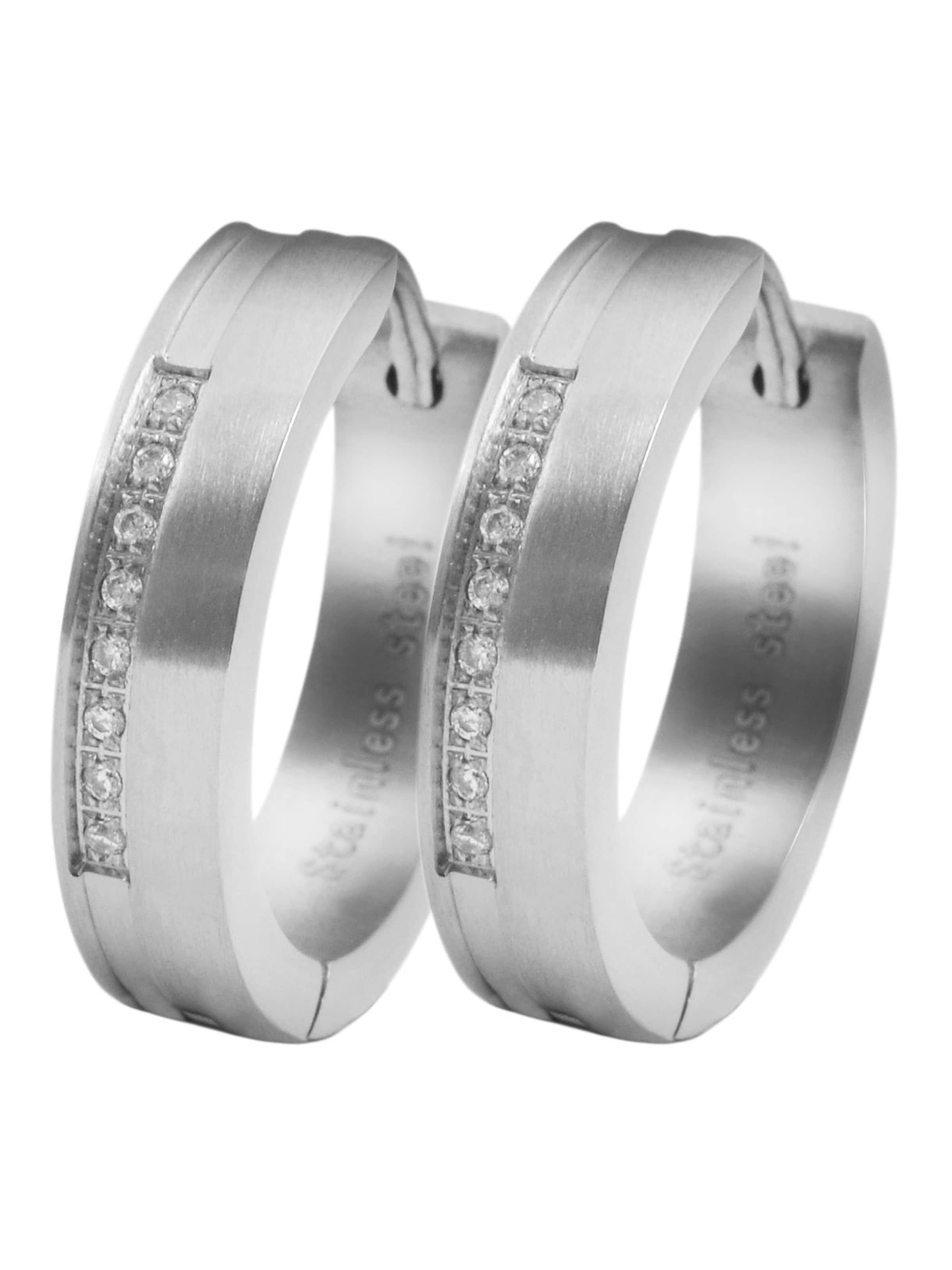 Akzent Earrings 'Emmalyn, silberfarbig, langlebig' in Silver