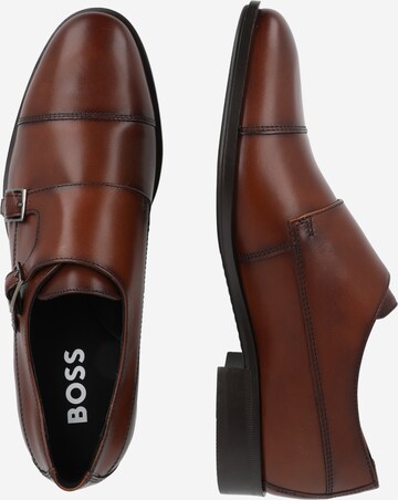 BOSS - Sapato Slip-on 'Colby Monk' em castanho