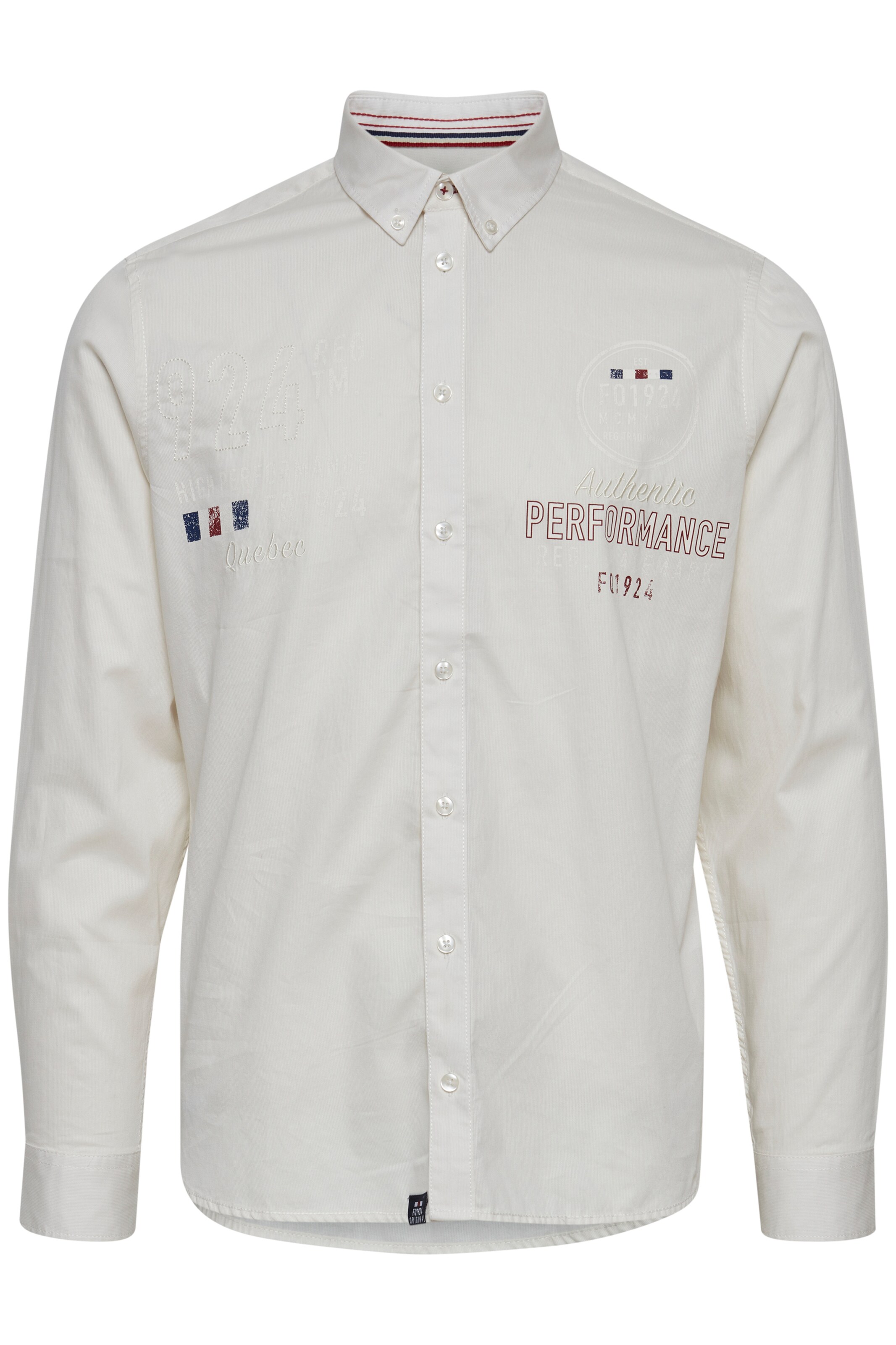 FQ1924 Regular fit Overhemd in Wit: voorkant