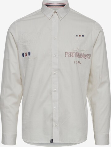 FQ1924 Button Up Shirt in White: front