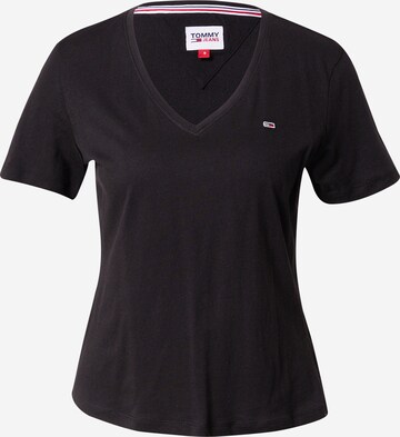 Tommy Jeans - Camisa em preto: frente