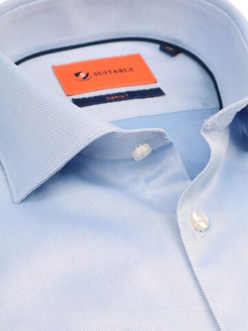 Suitable Slim fit Button Up Shirt in Blue