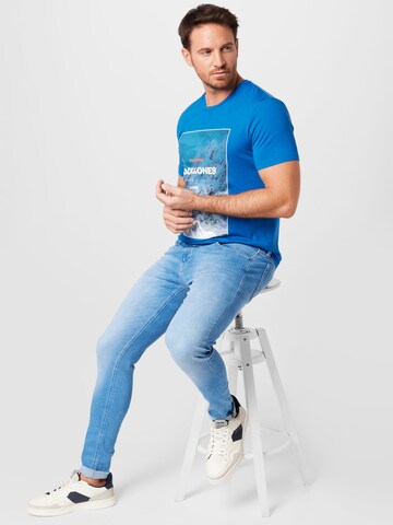 Skinny Jean 'Tom' JACK & JONES en bleu