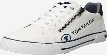 TOM TAILOR - Zapatillas deportivas bajas en blanco: frente