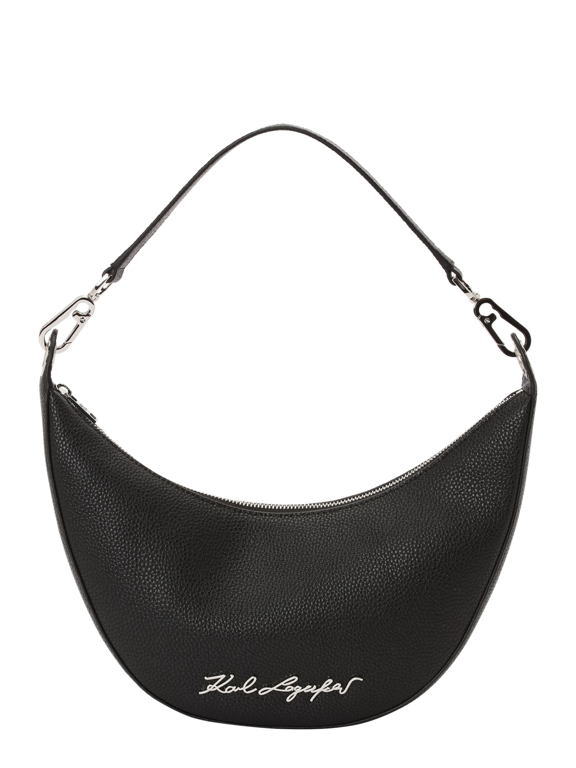 Karl Lagerfeld - Mala de ombro em preto: frente