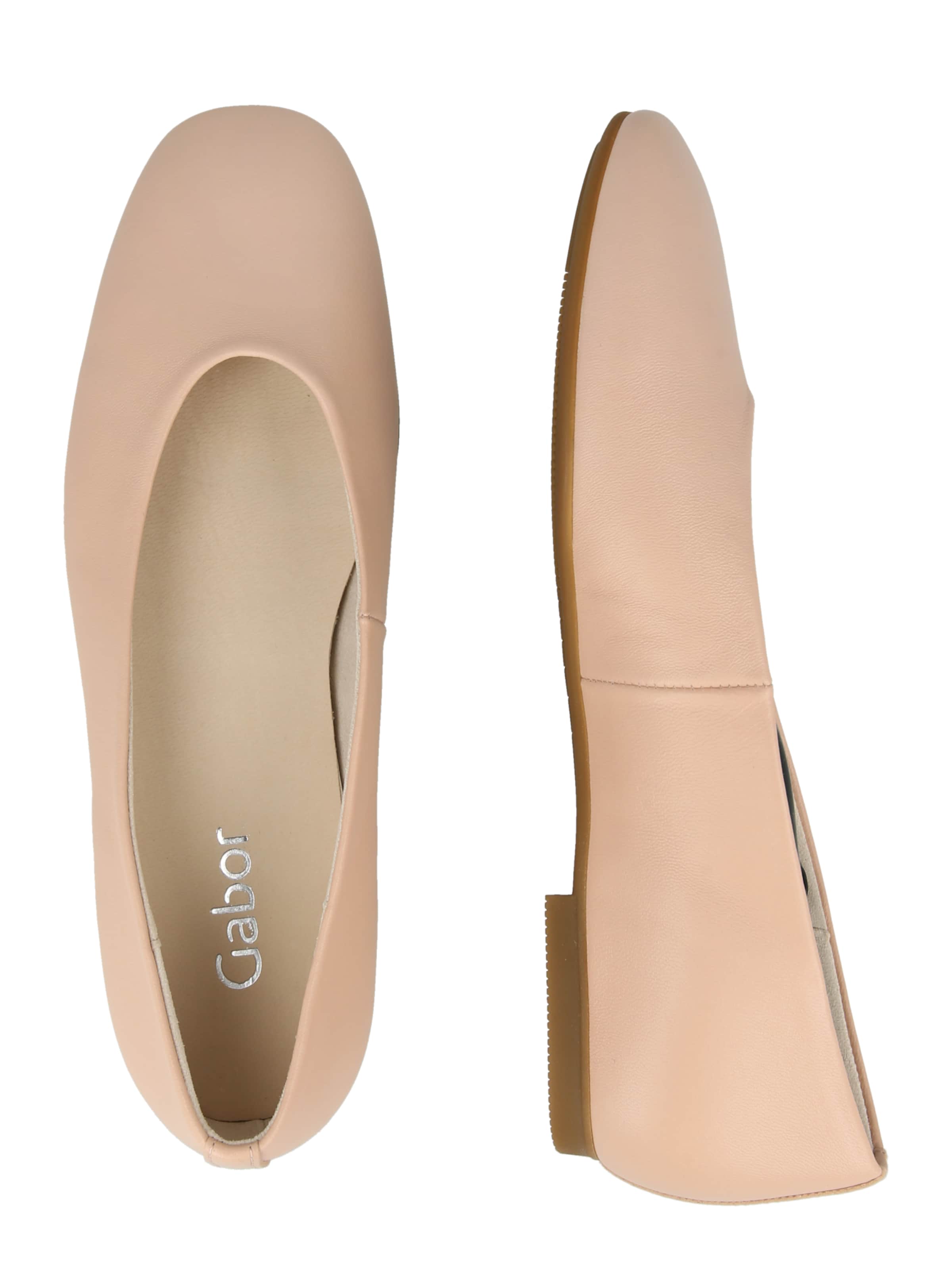 Ballerines GABOR en rose : sur le côté