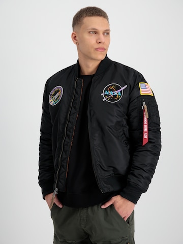 ALPHA INDUSTRIES Between-season jacket 'NASA' in Black: front
