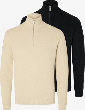 SELECTED Sweater 'Dane' in Brown: front