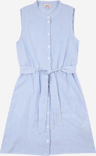 KIDS ONLY Jurk 'SMILLA' in de kleur Smoky blue / Wit, Productweergave