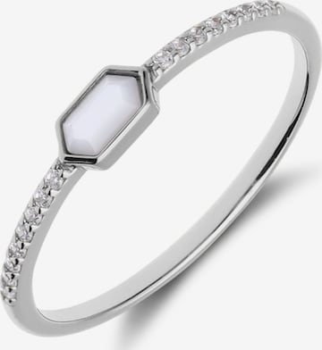 Lucardi Ring in Zilver: voorkant