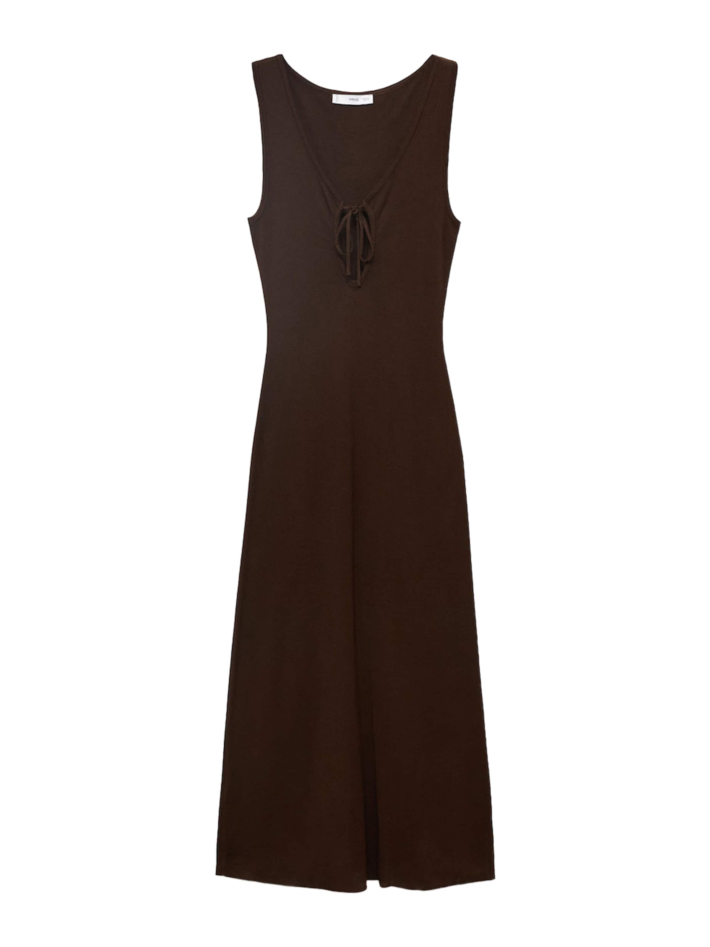 MANGO Šaty 'FORAT' – hnědá: přední strana
