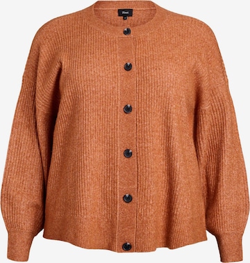 oranžinė Zizzi Kardiganas 'Cavista': priekis