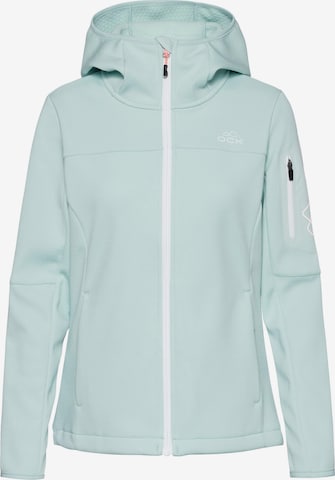 OCK Athletic Fleece Jacket in Green: front