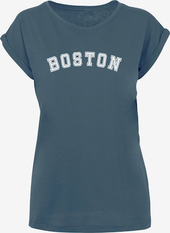 Merchcode T-Shirt 'Boston X' in Grün: predná strana