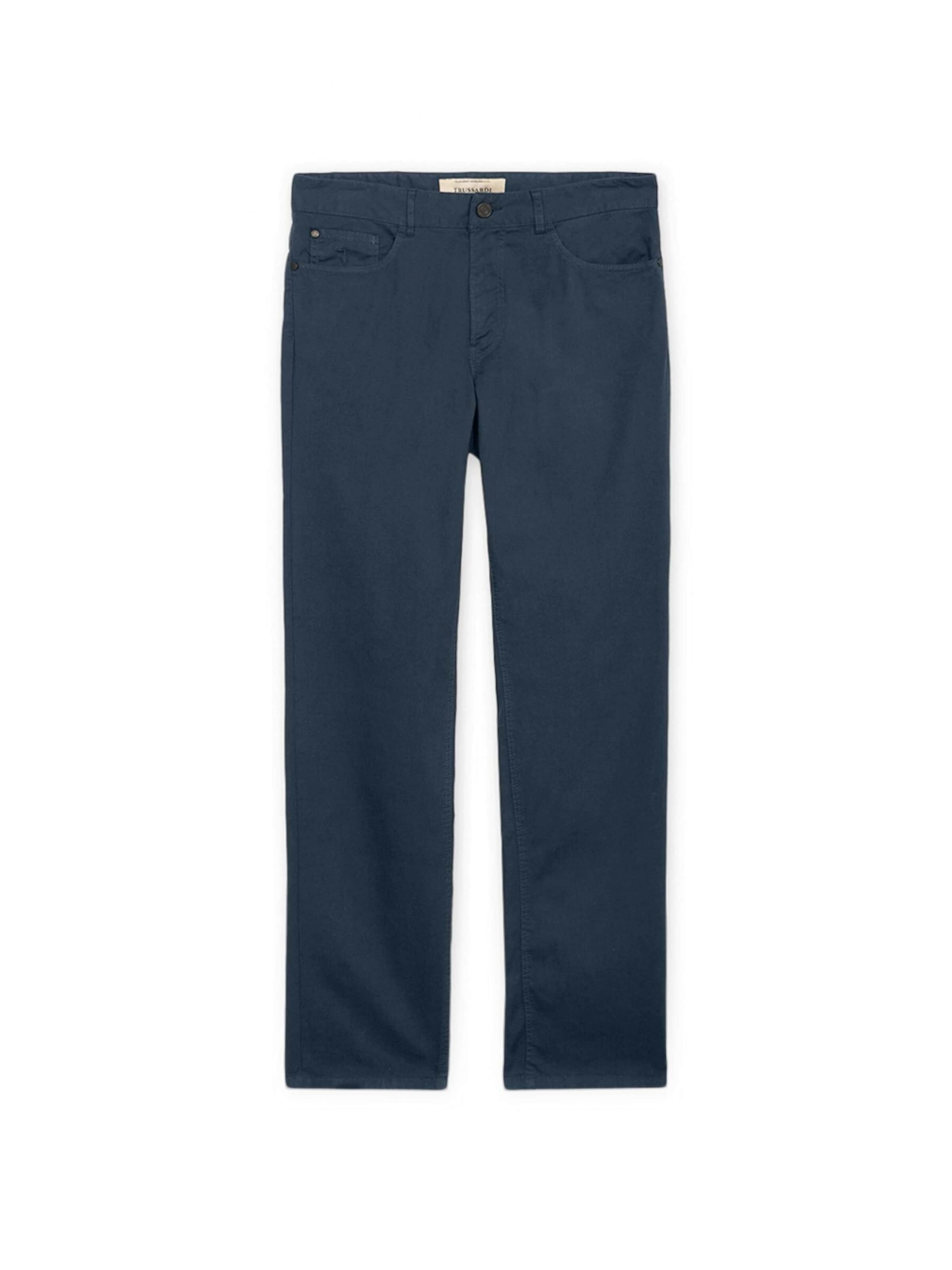 Trussardi Regular Broek in Blauw: voorkant