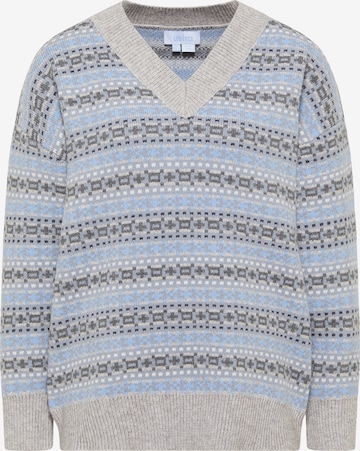 Pull-over usha BLUE LABEL en bleu : devant