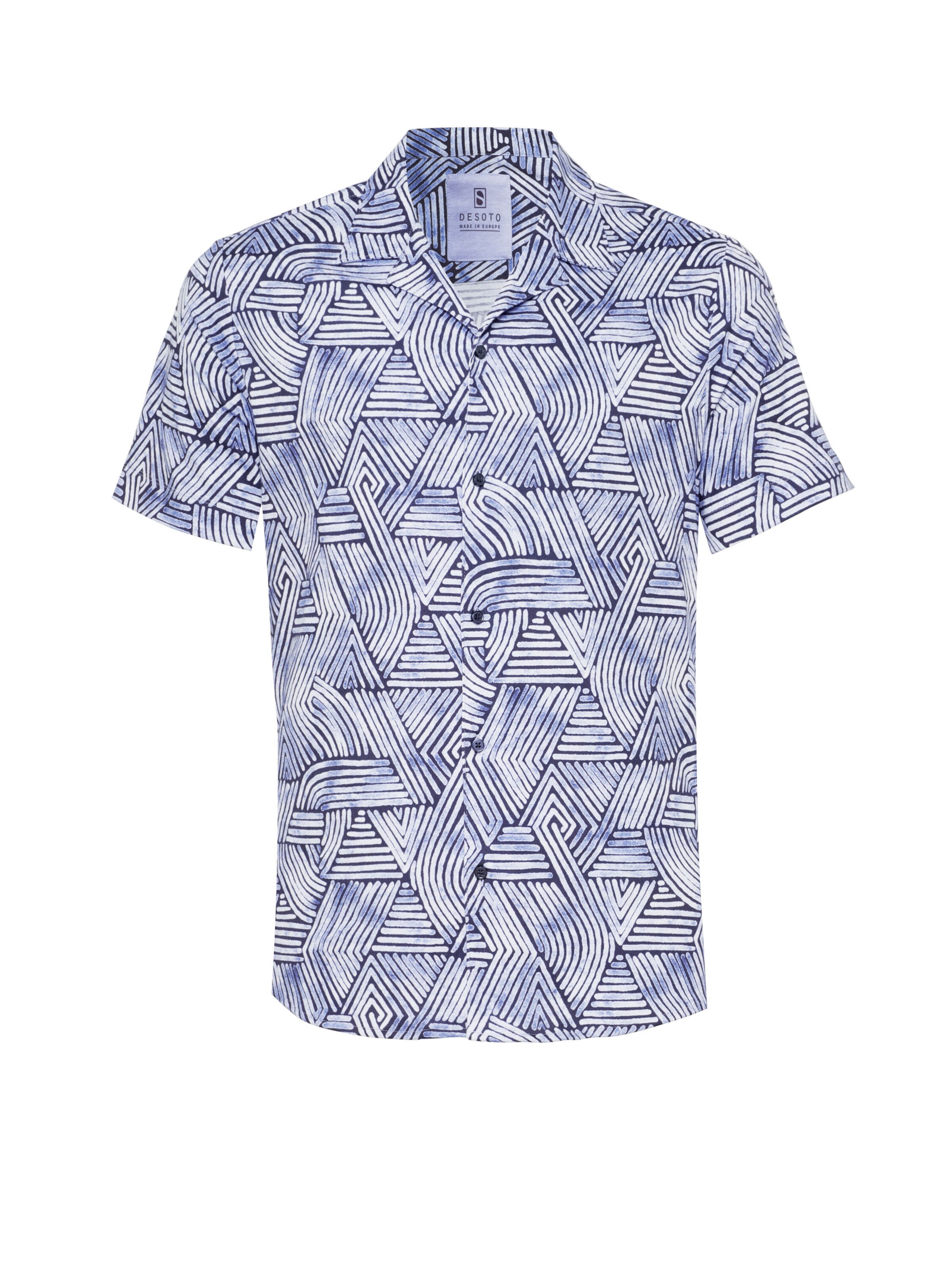 DESOTO Slim fit Overhemd in Blauw: voorkant