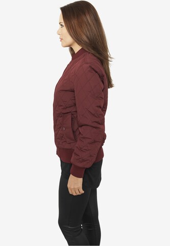 Urban ClassicsPrijelazna jakna 'Diamond Quilt' - crvena boja