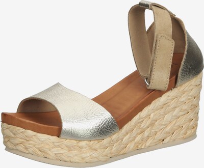 MAHONY Sandalen in braun / gold, Produktansicht