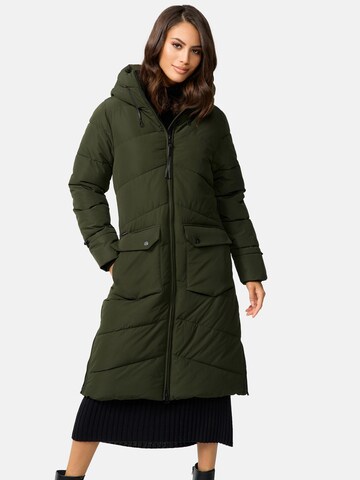 Manteau d’hiver MARIKOO en vert : devant