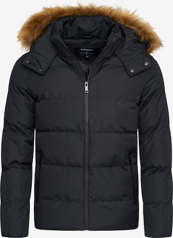 behype Winter Jacket 'BHBROWNS' in Black: front