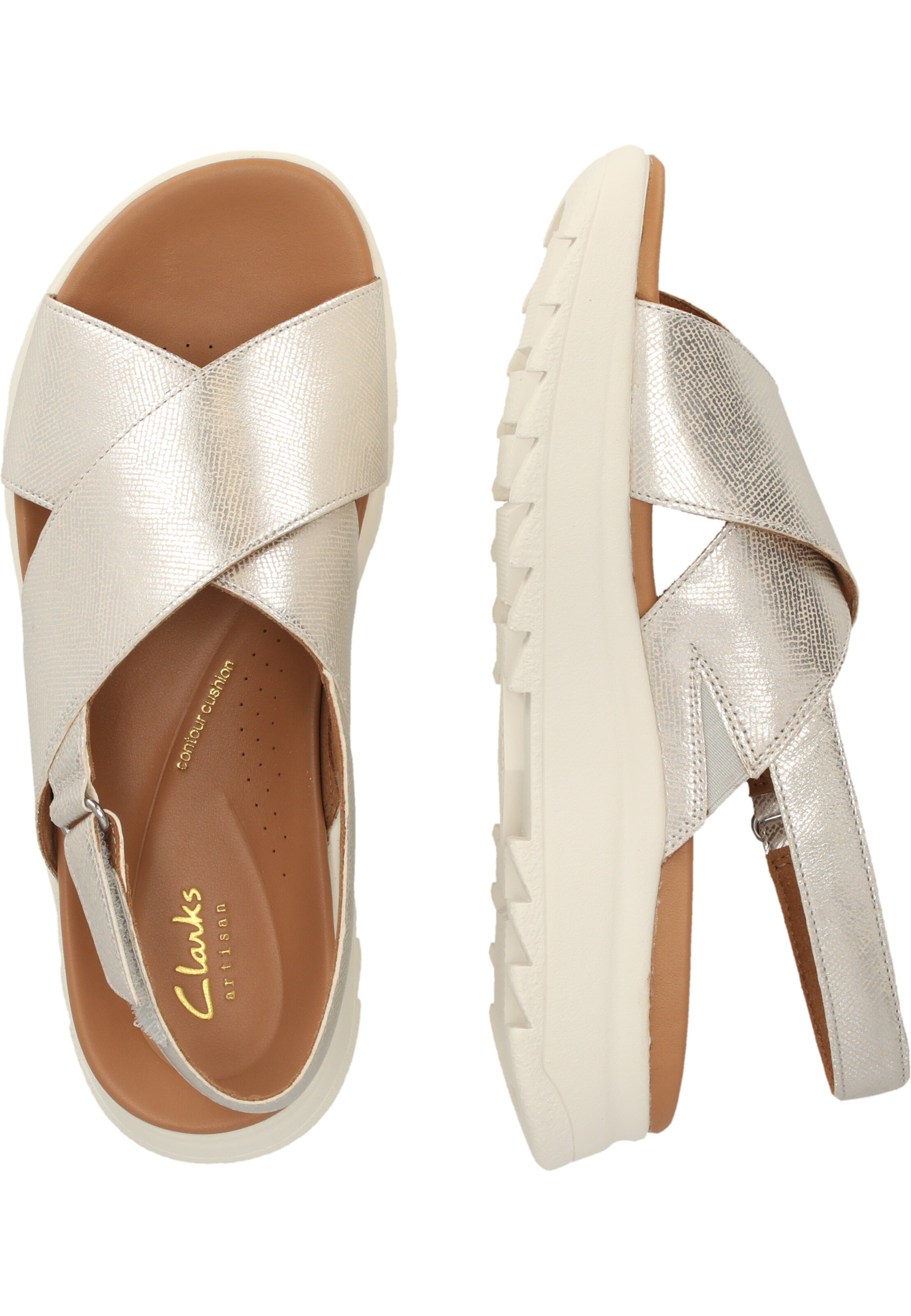 CLARKS Sandaal 'Dashlite' in Zilver