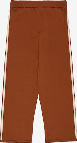 Prohibited Loose fit Pants in Brown: front