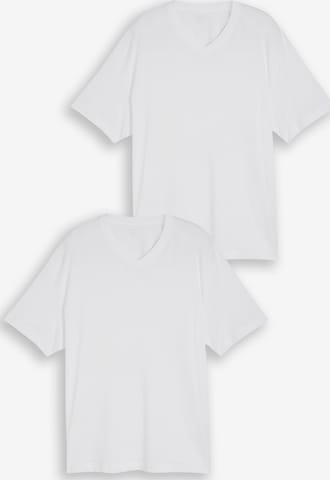 T-Shirt TOM TAILOR Men + en blanc : devant