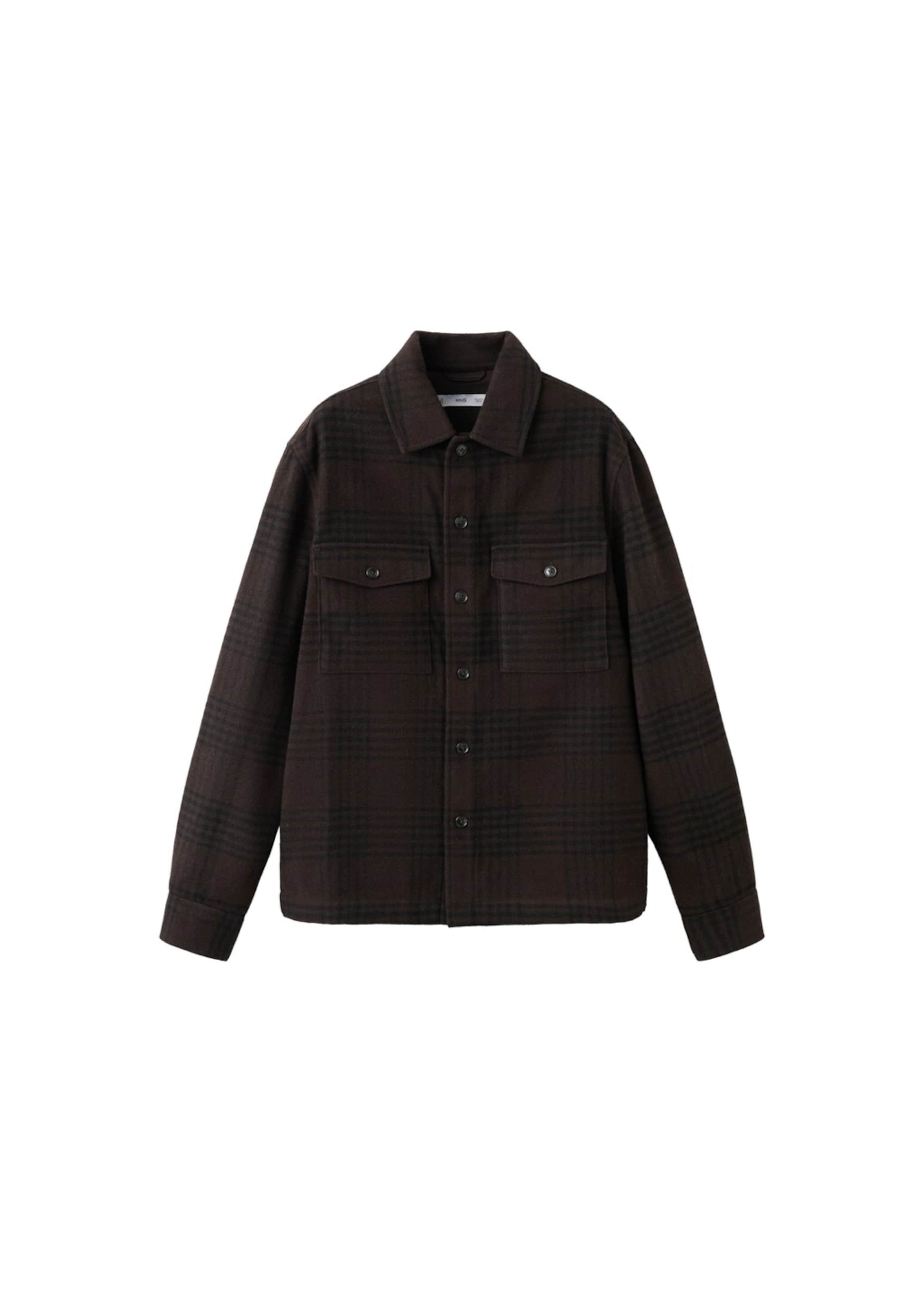 MANGO MAN Between-Season Jacket 'Greg' in Brown: front