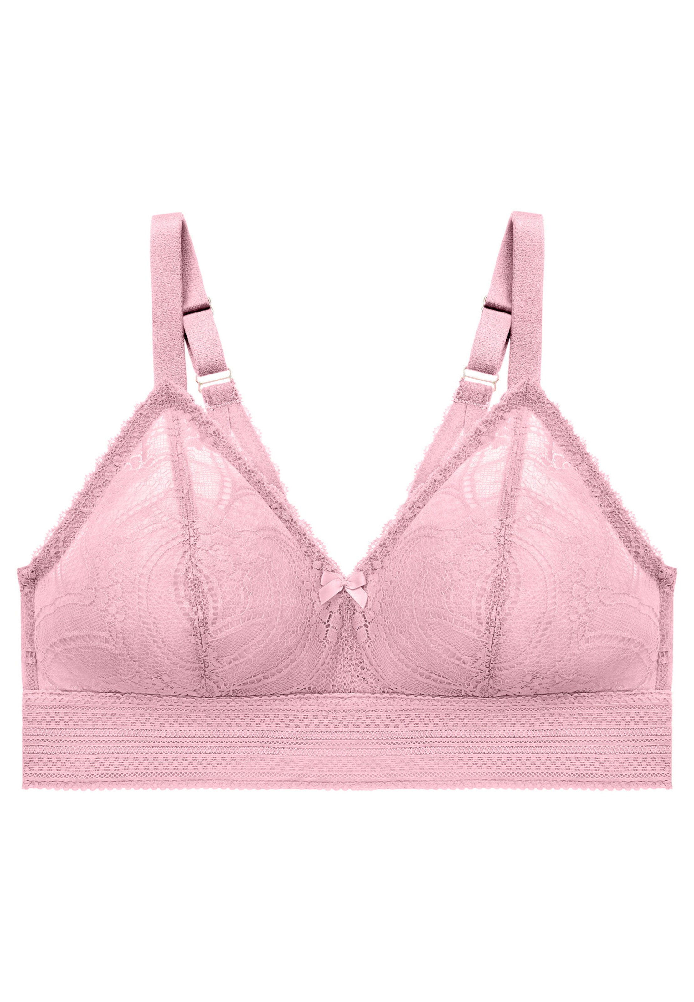 GLAMORISE Bralette Minimizer in Purple: front