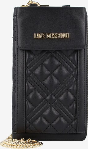 Love Moschino Smartphonehoesje in Zwart: voorkant