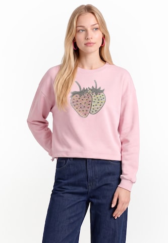 Sweat-shirt MYMO en rose : devant