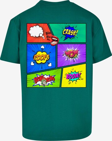T-Shirt 'Book Comic' Merchcode en vert