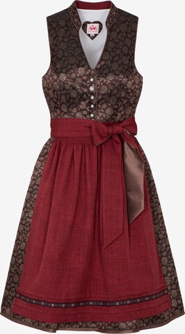 SPIETH & WENSKY Dirndl 'Werny' in Brown: front